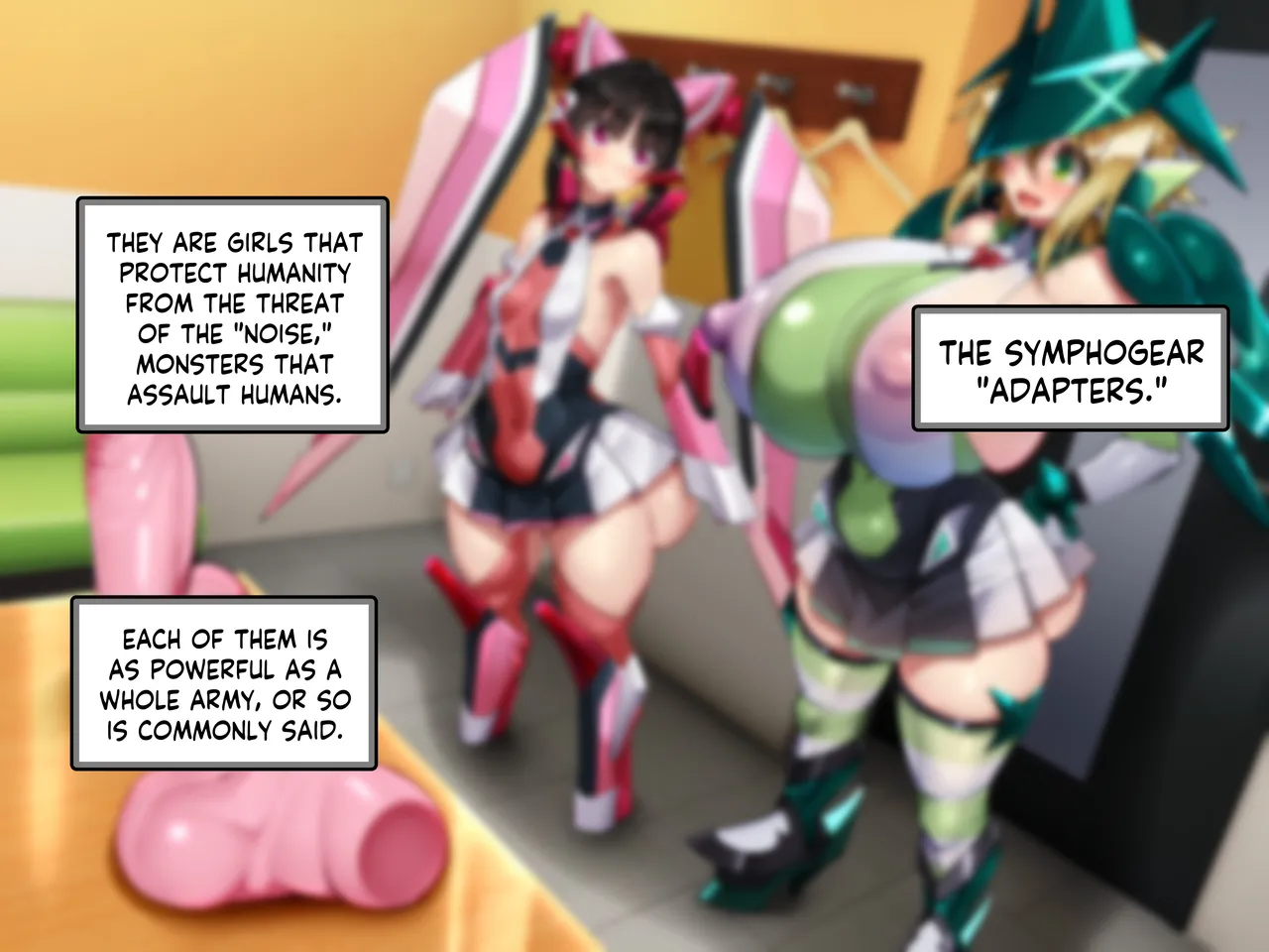 Senki Zecchou Chinpogear ~Kirika x Shirabe Futanari Sougo Enkakukan~ page 2 full