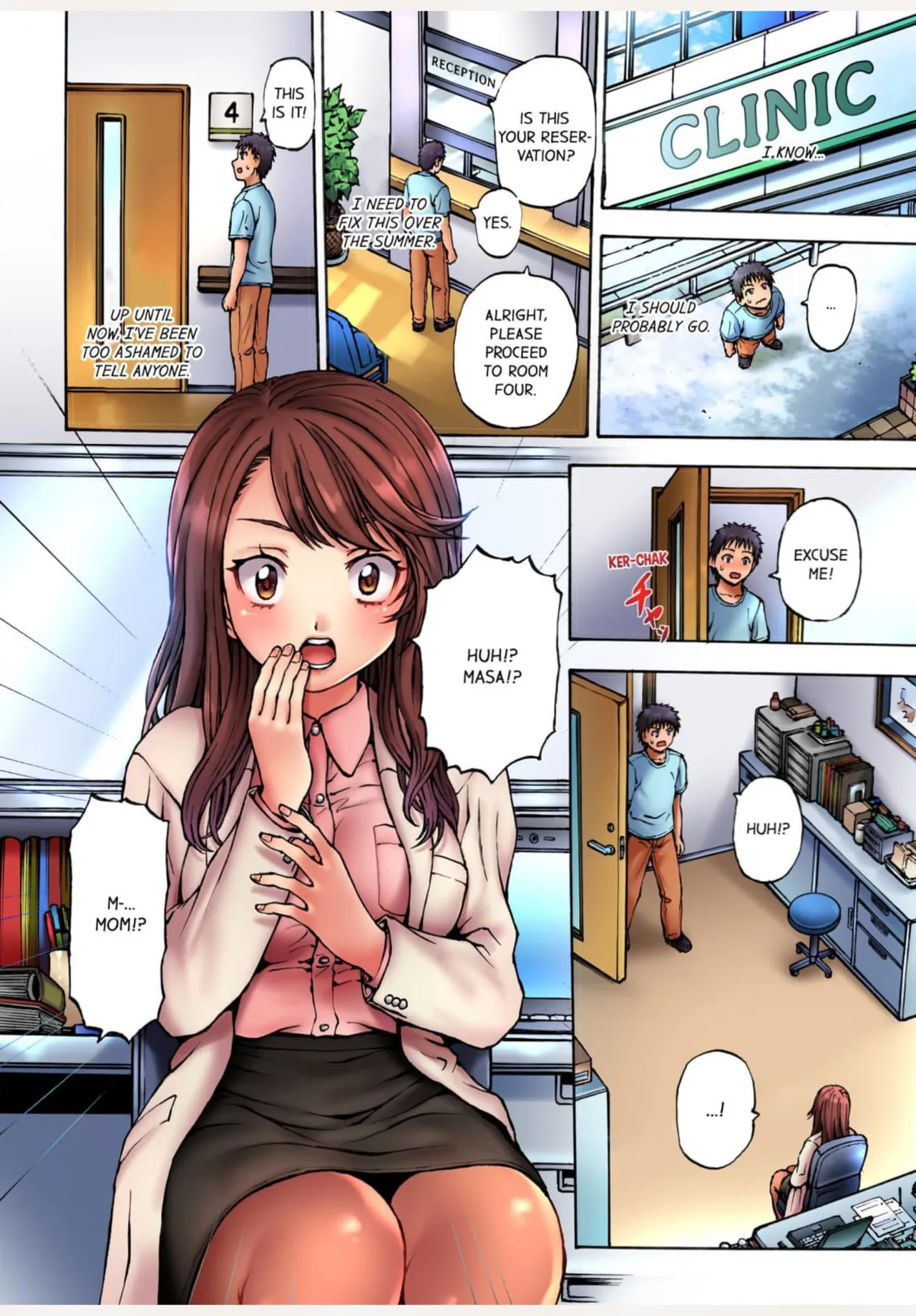 Muke☆Chin ~Kaa-san no Naka de Honban Tokkun~ 1 | Sexy Time With My Stepmom 1 page 7 full