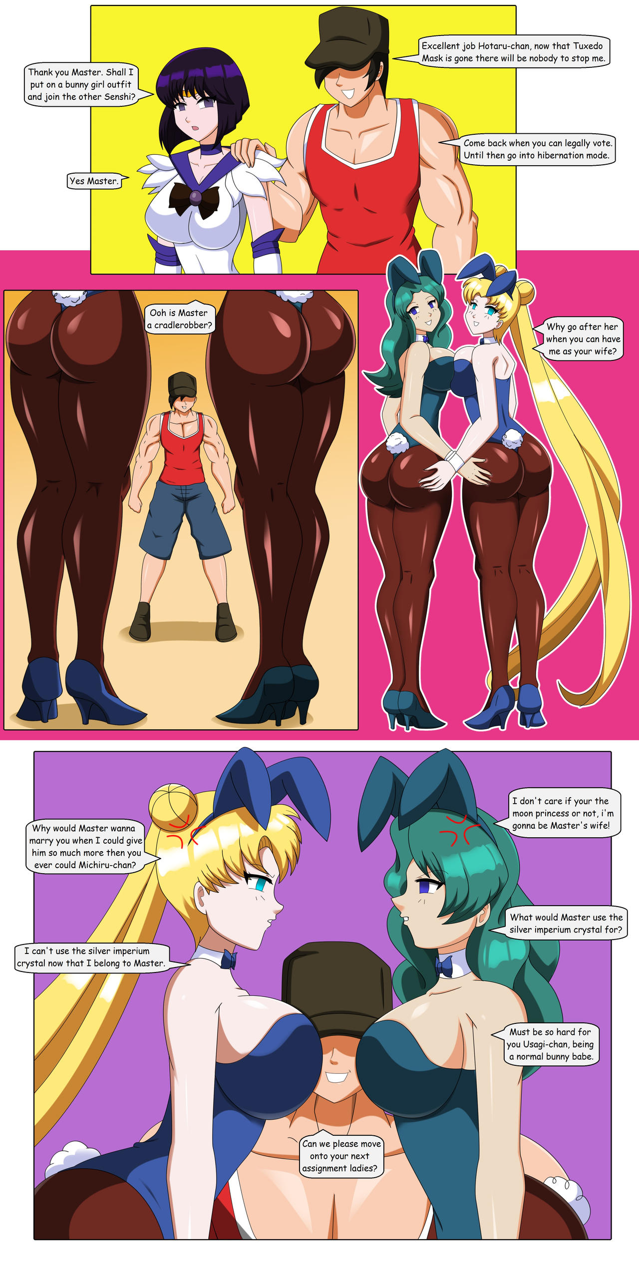 Forming the Senshi Harem page 7 full