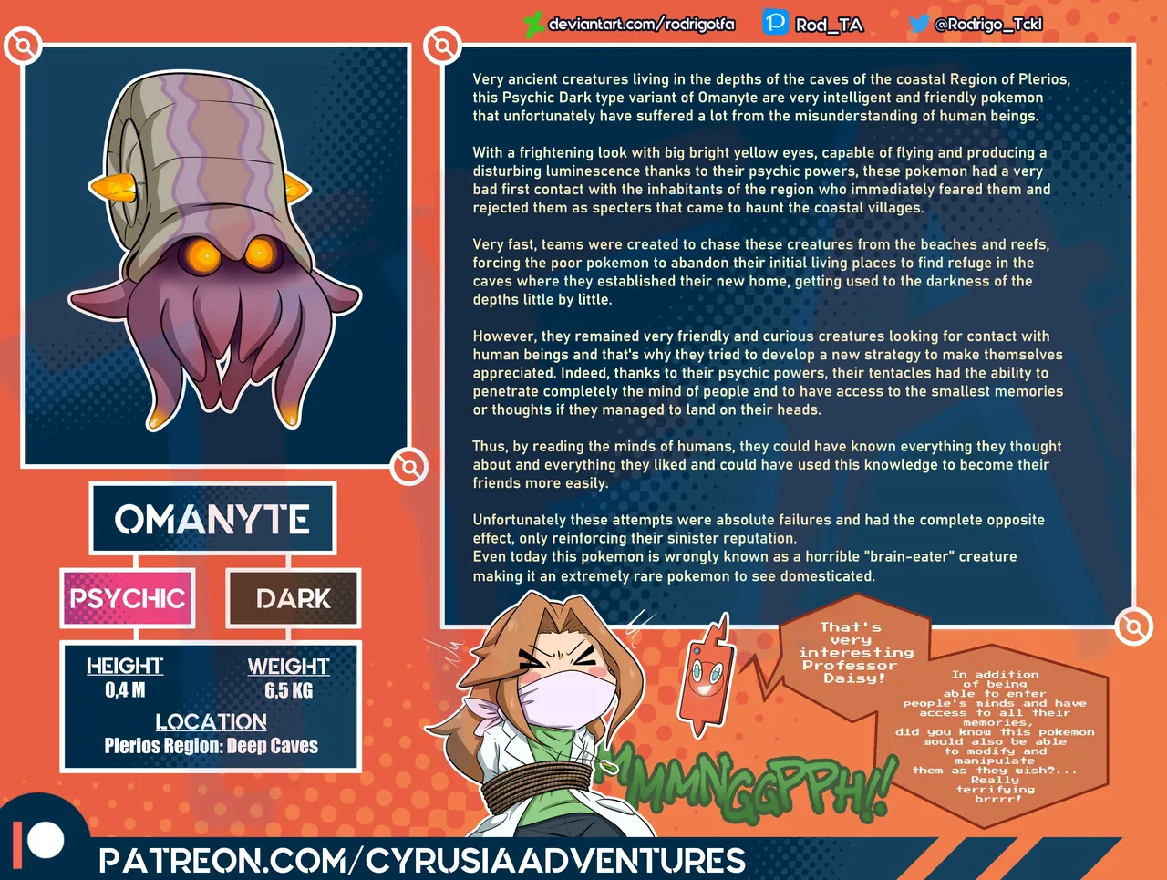 1. Cyrusia's Adventures / Lore Infos / New pokemon Variants pokedex entries page 1 full