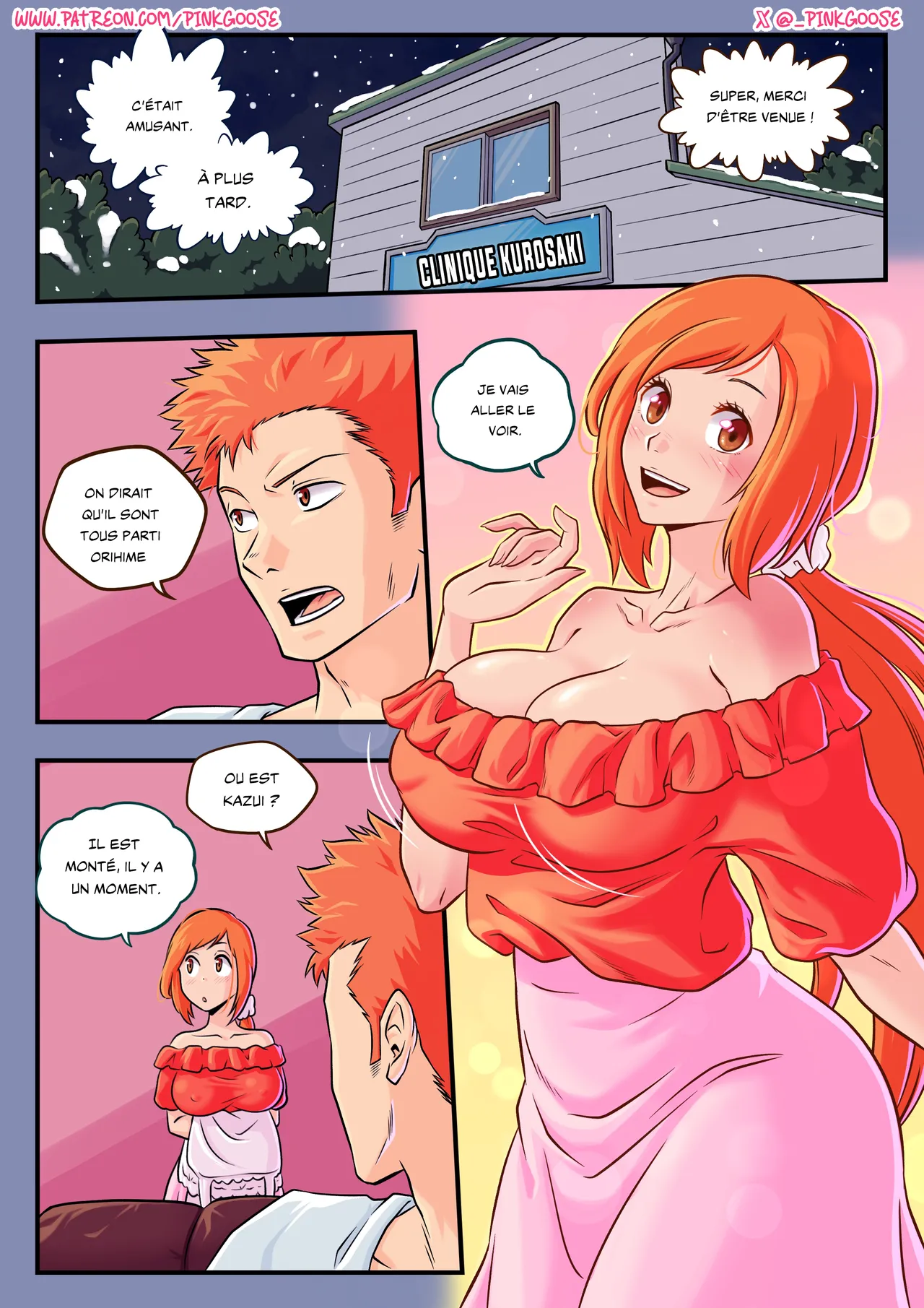 Orihime X Ichigo Comic  - french page 2 full