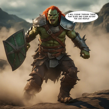 Orcs storm the Elf castle cover
