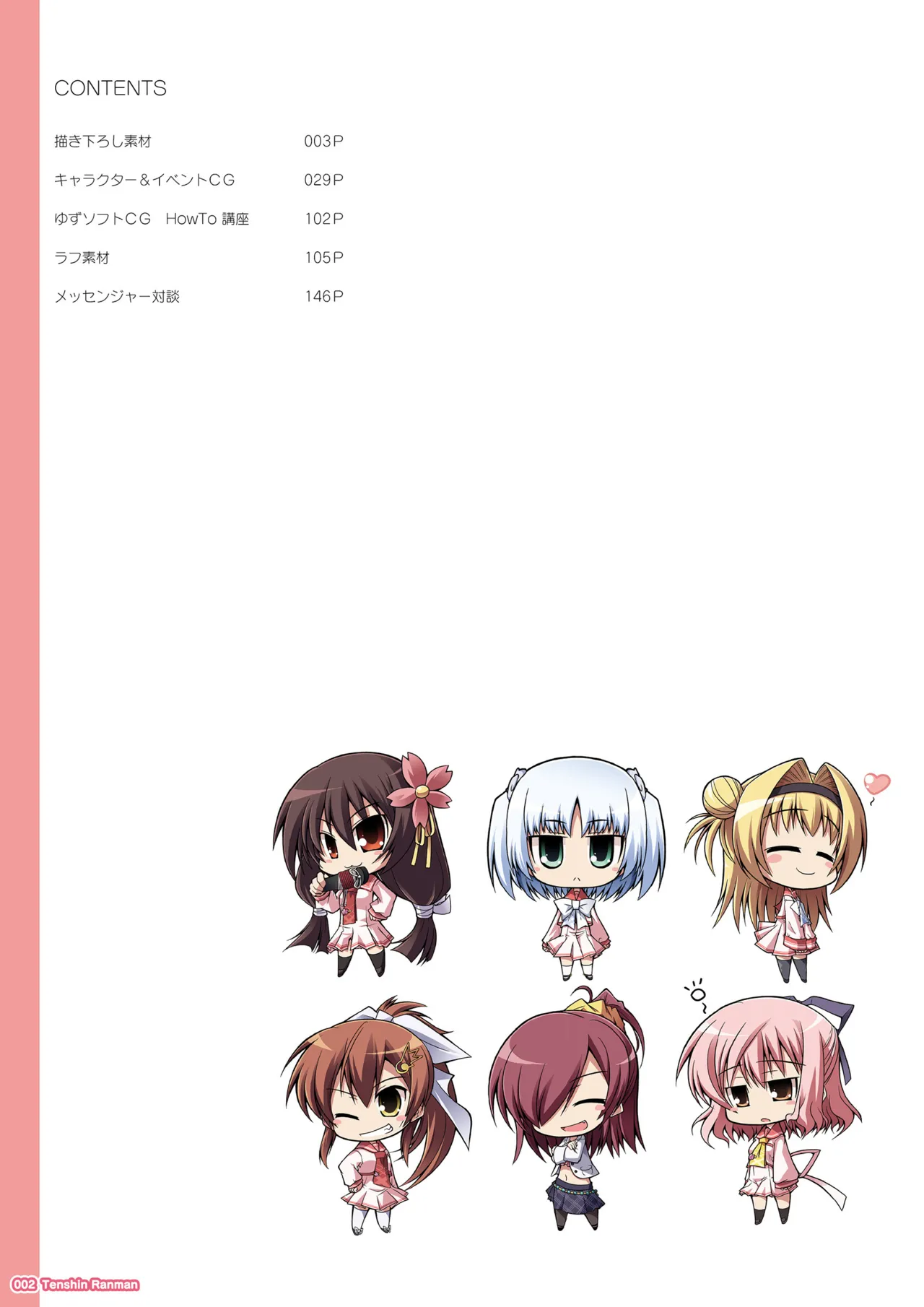 Tenshin Ranman LUCKY or UNLUCKY!? Official Visual Fanbook Shinsouban page 4 full