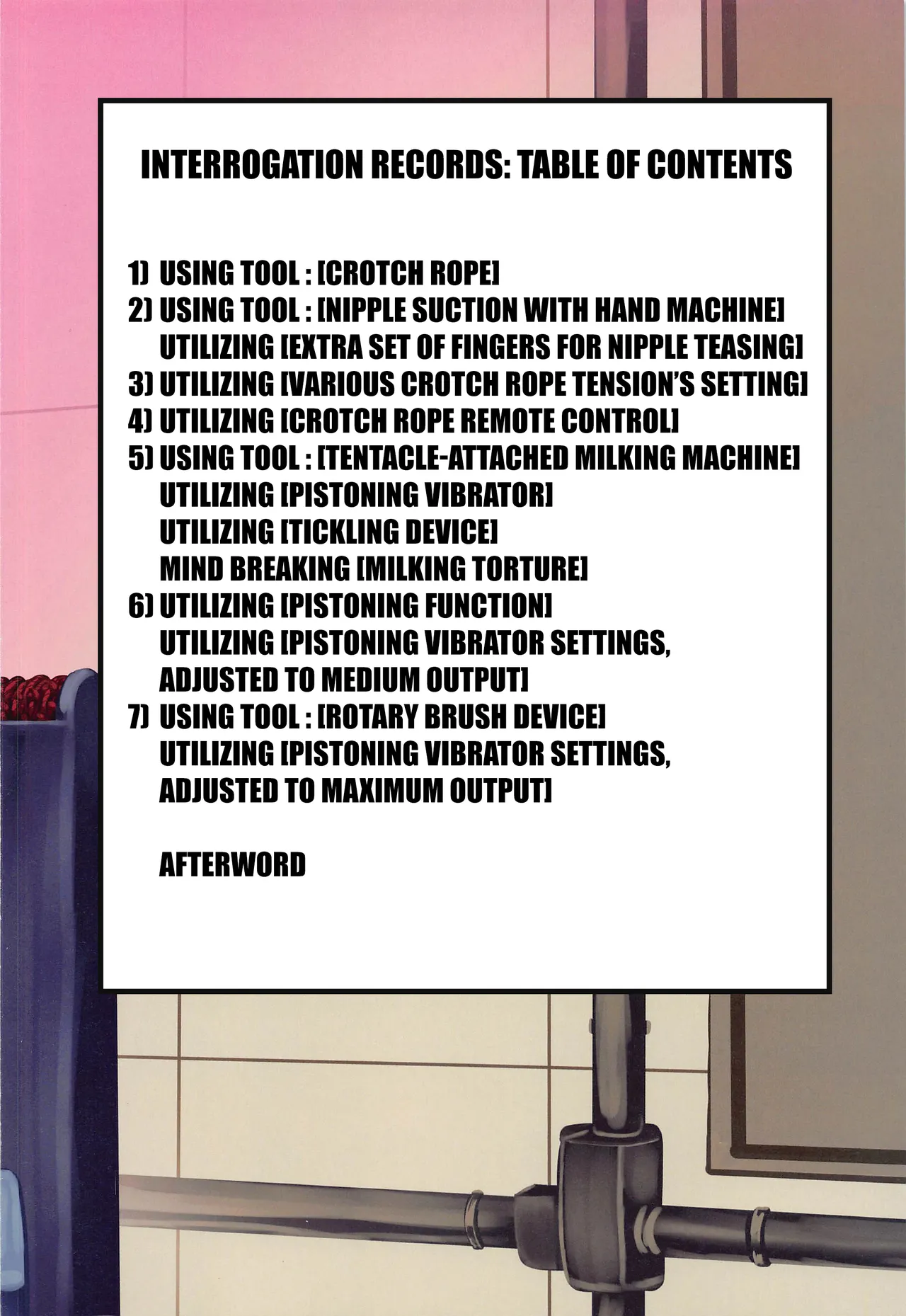 Chounouryokusha Shokuhou Misaki Jinmon Chousho | The Interrogation Record of Shokuhou Misaki the Esper page 2 full