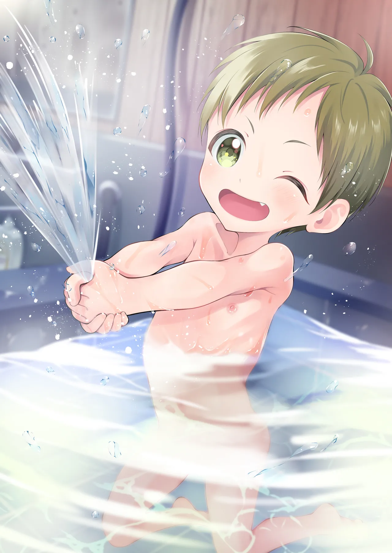 Tennen Shimakko Harune-kun Ofuro Hairo | The Natural Airhead Island Boy Harune-kun - Let's Take a Bath page 2 full