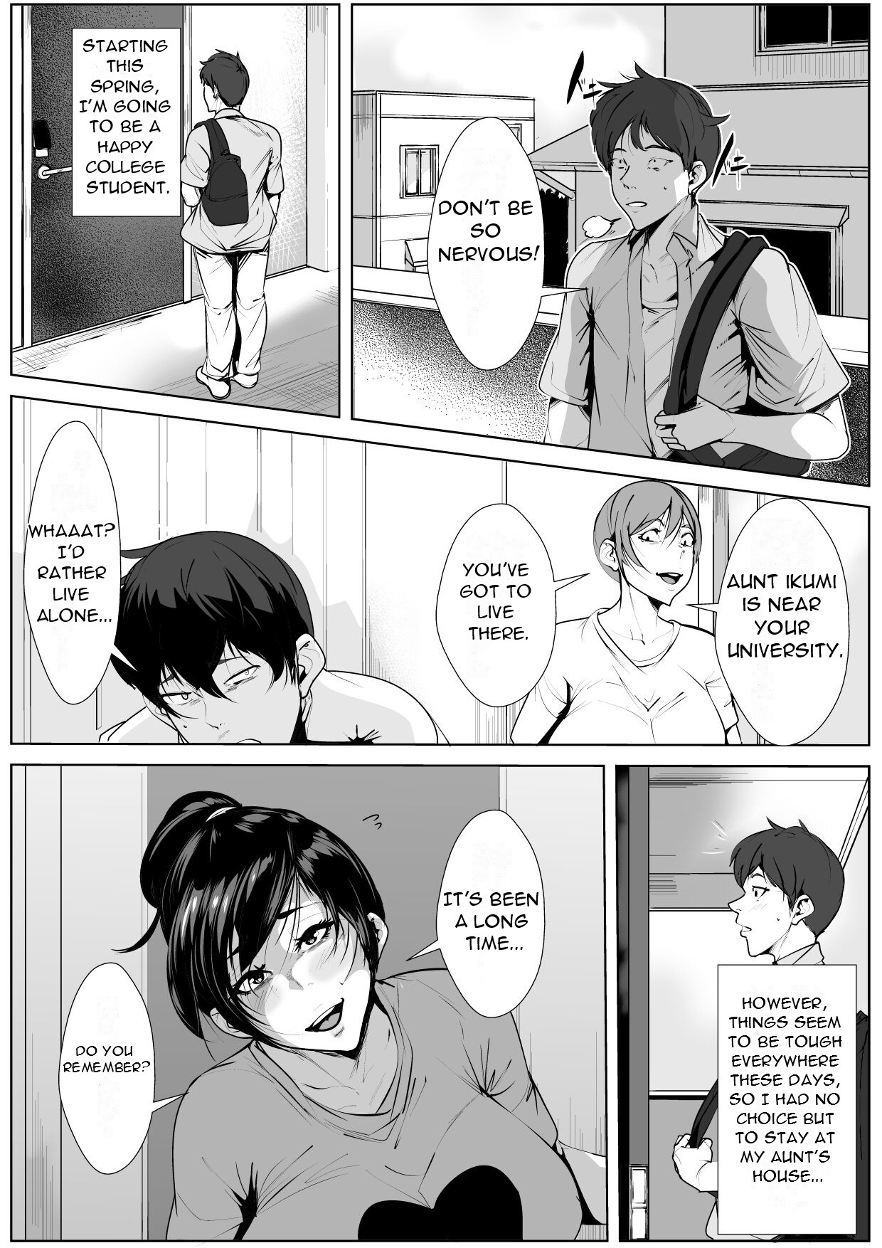 Ecchi na Obasan no Ie ni Itoko ga Geshukushi ni Kitara... | When a Nephew Comes to Stay at His Naughty Aunt's House... page 3 full