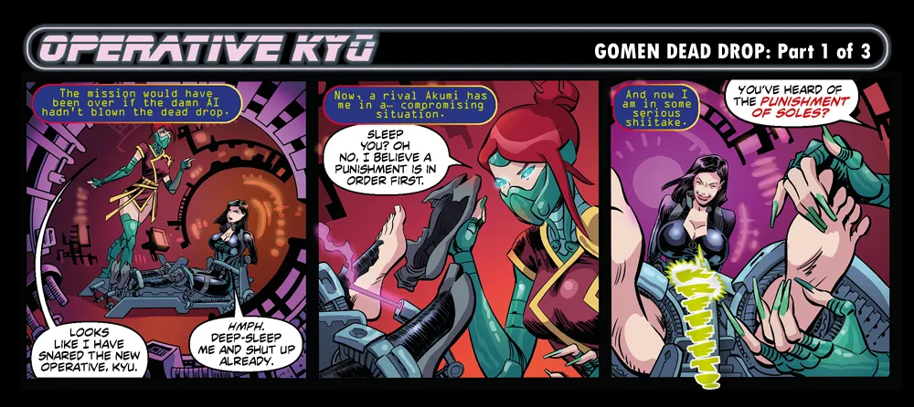 Bandito - OPERATIVE KYU - 3 Panel Comic page 1 full