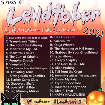 Lewdtober 2021 cover