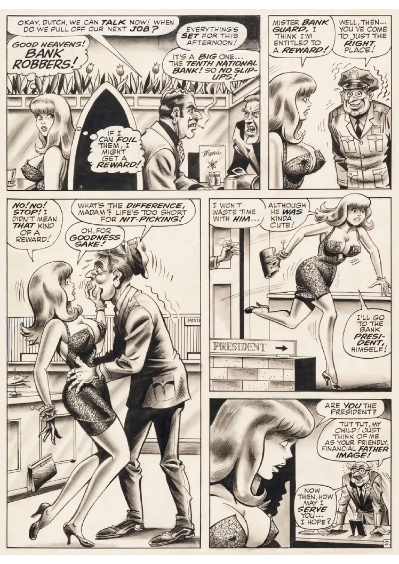 Pussycat - The Bombshell and the Bank! page 2 full