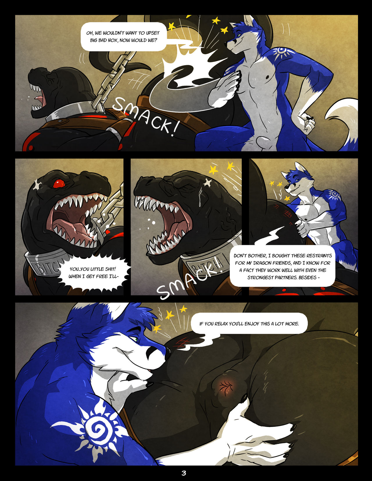 Black &amp; Blue I to III +  Burning Passion page 3 full