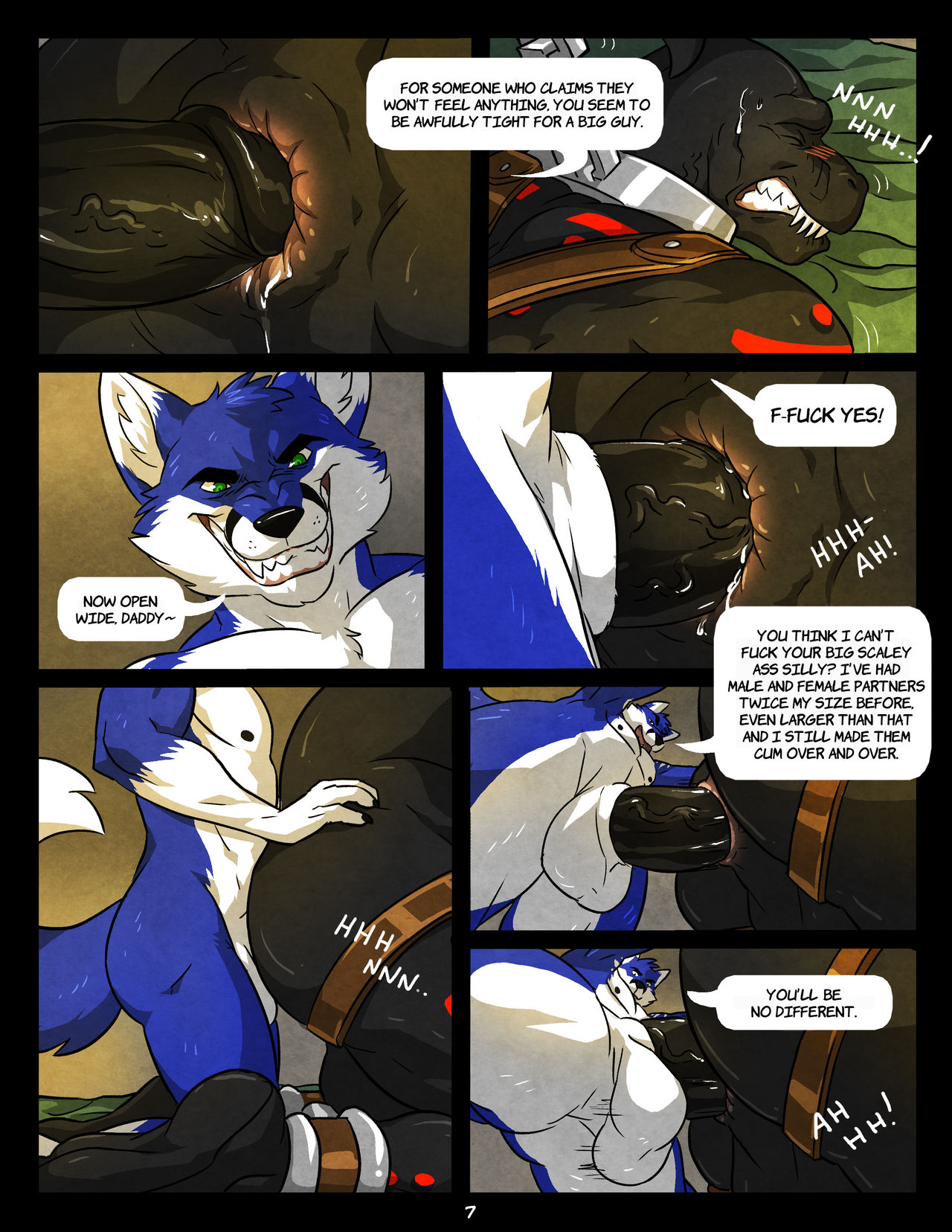 Black &amp; Blue I to III +  Burning Passion page 7 full