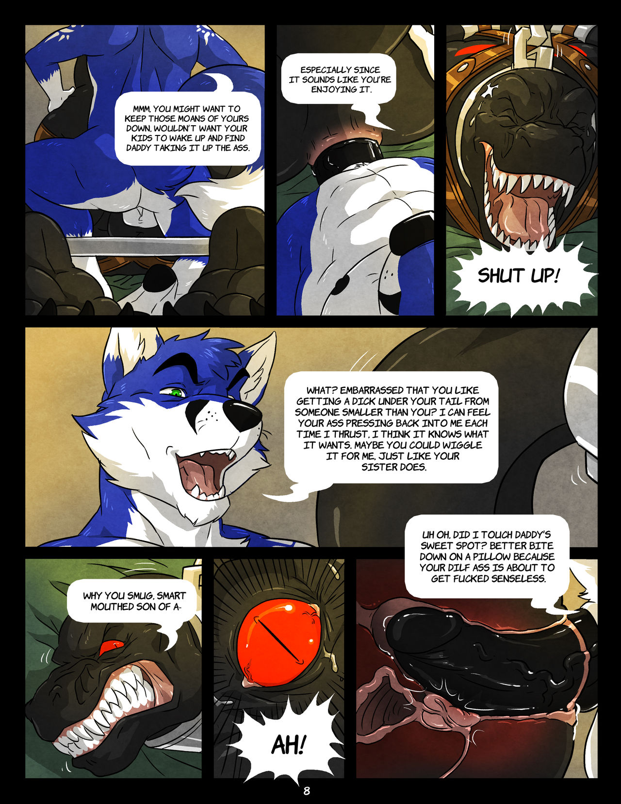 Black &amp; Blue I to III +  Burning Passion page 8 full