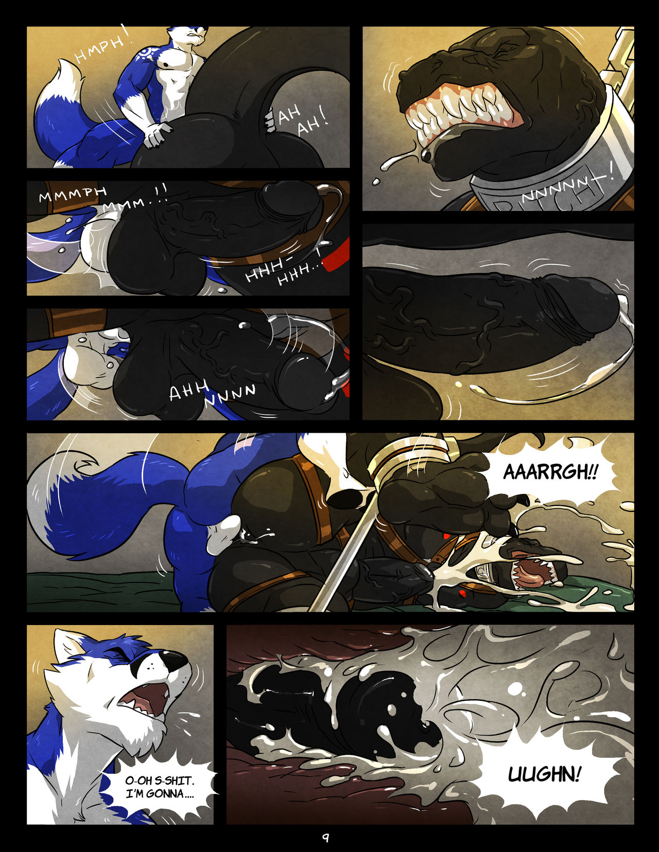 Black &amp; Blue I to III +  Burning Passion page 9 full