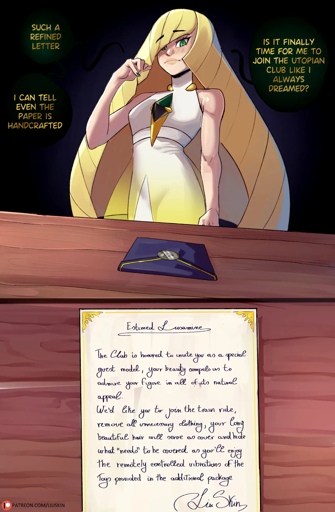 Lusamine Invited to The Club page 1 full