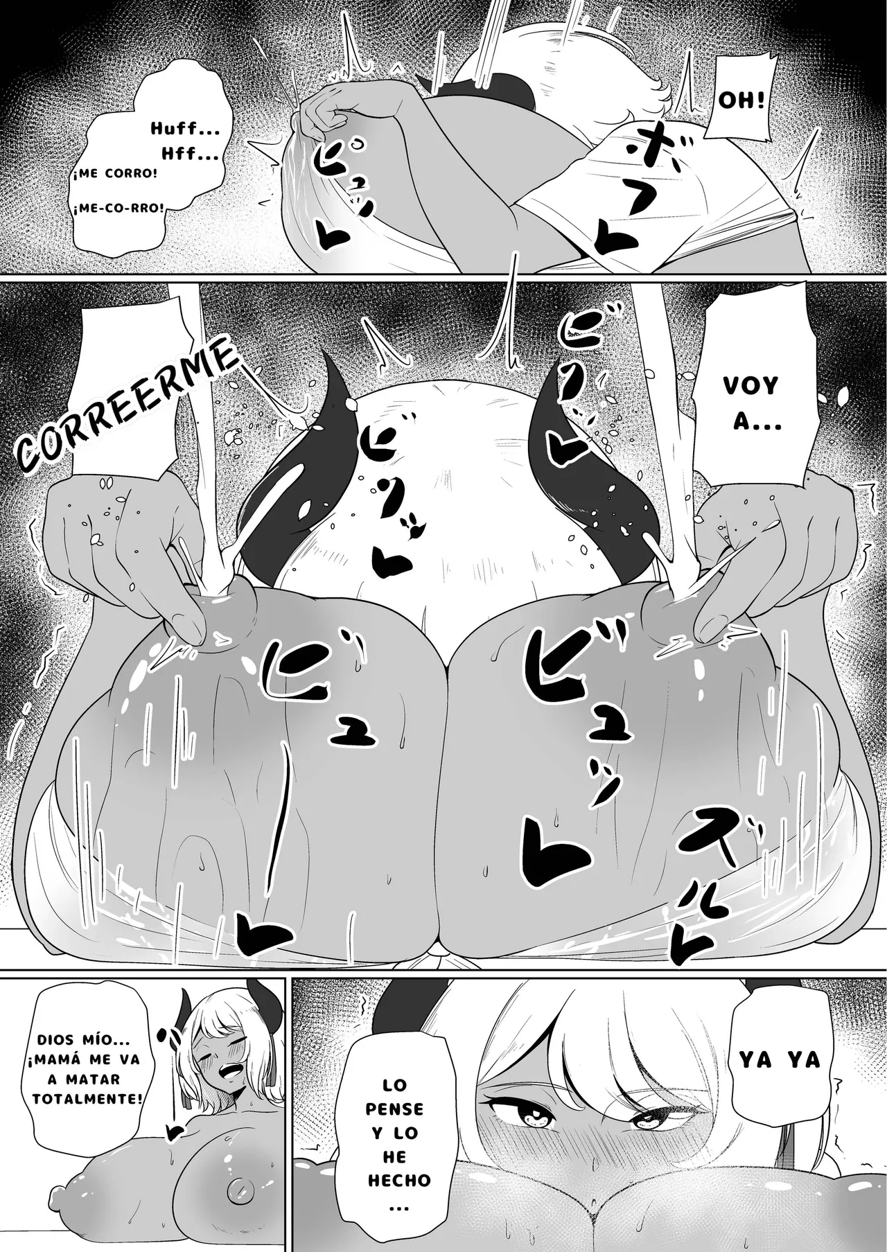 inma na Osananajimi no Sakunyuu Jijou ''Houkago Onedari Chichishibori Hen'' | ¡¿Ordeñar a Mi Amiga Súcubo de la Infancia?! ''¡Rogando que la Expriman Después de la Escuela!'' page 9 full