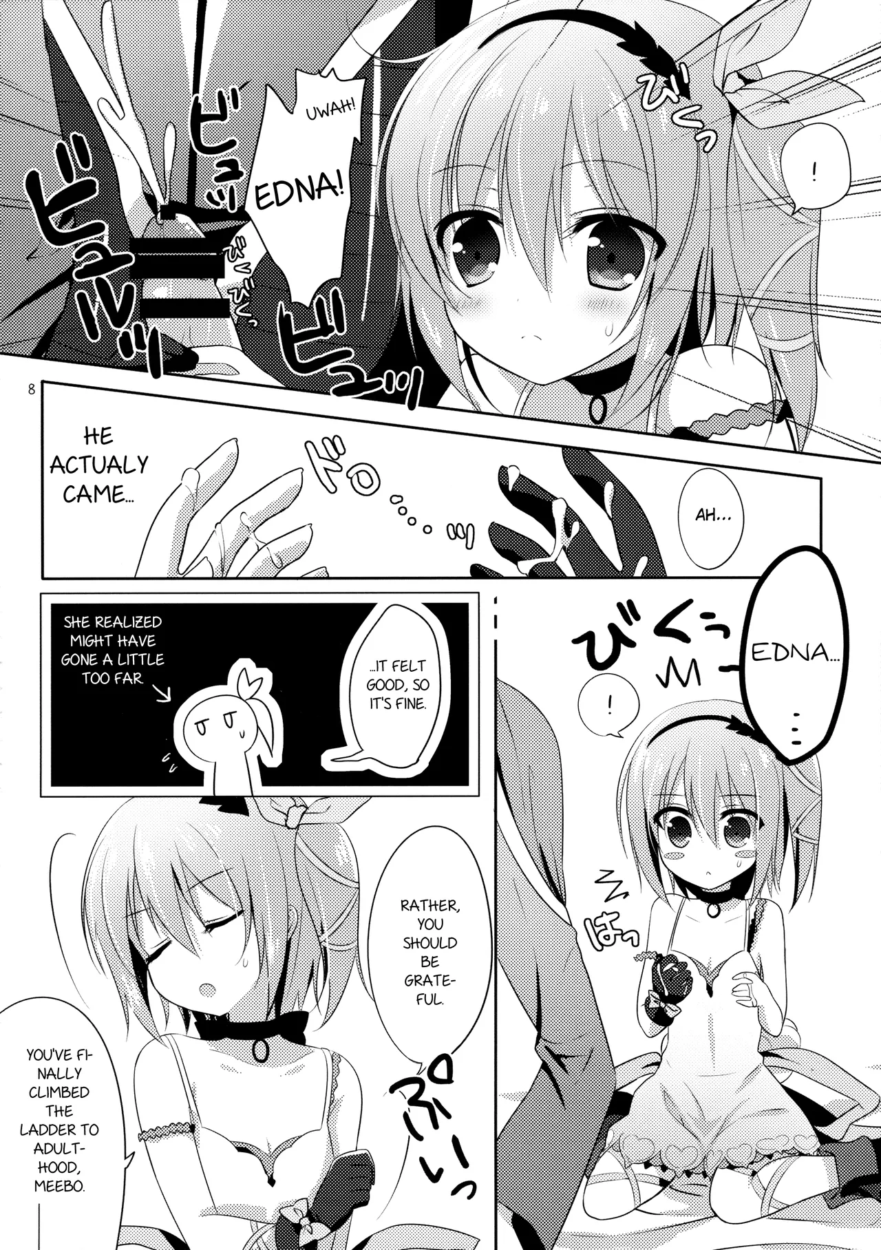 Mibo no Kuse ni Namaiki yo | Don't get so Full of Yourself, You're just a Meebo! page 7 full