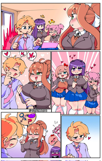 Senpai X DDLC Girls cover