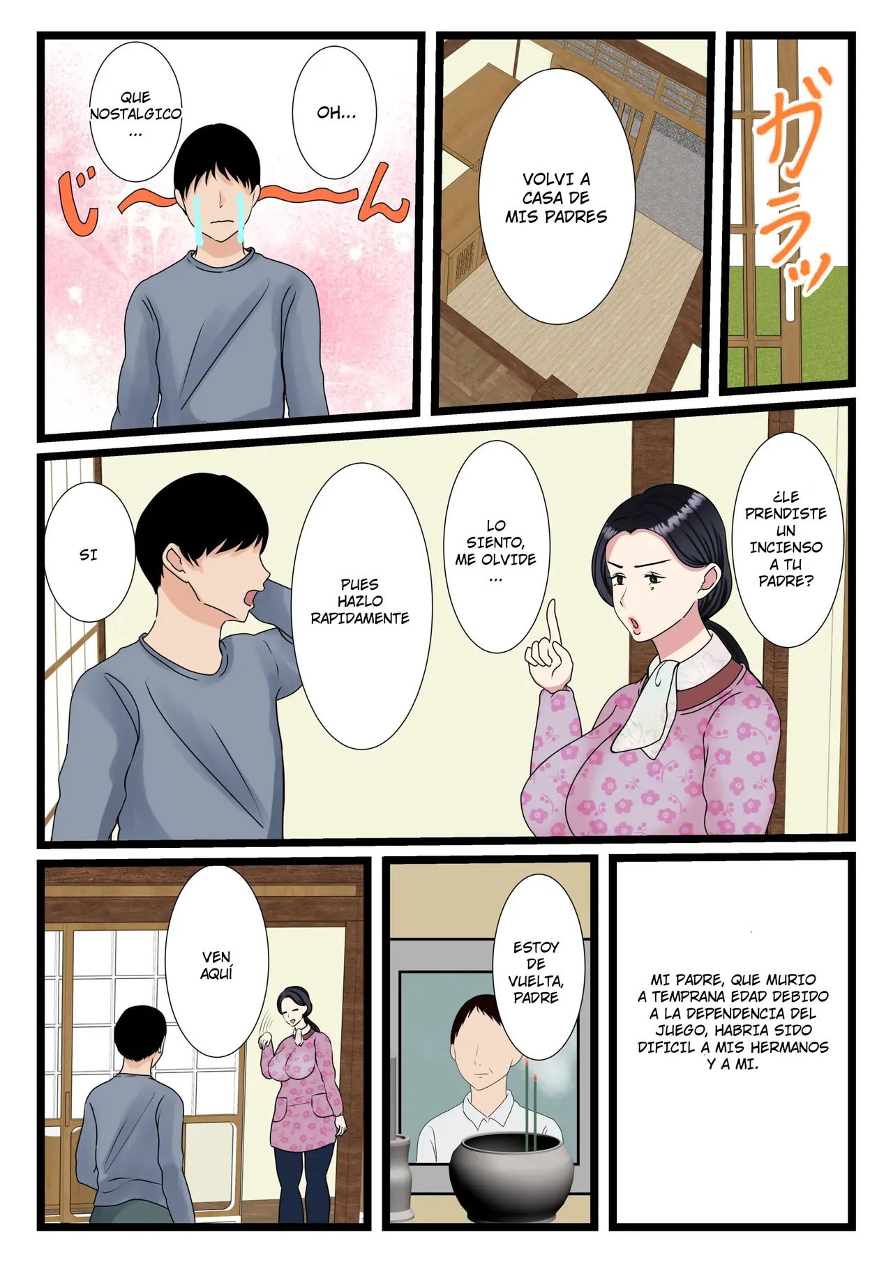 Musuko o Muramura sa Seru Inaka no Okaasan ~Haha no Furusato Ma Rei Ko wa Attakai~ | Una Madre Rural Pone Cachondo a su Hijo ~El Coño de mi Madre Está Caliente~ page 5 full