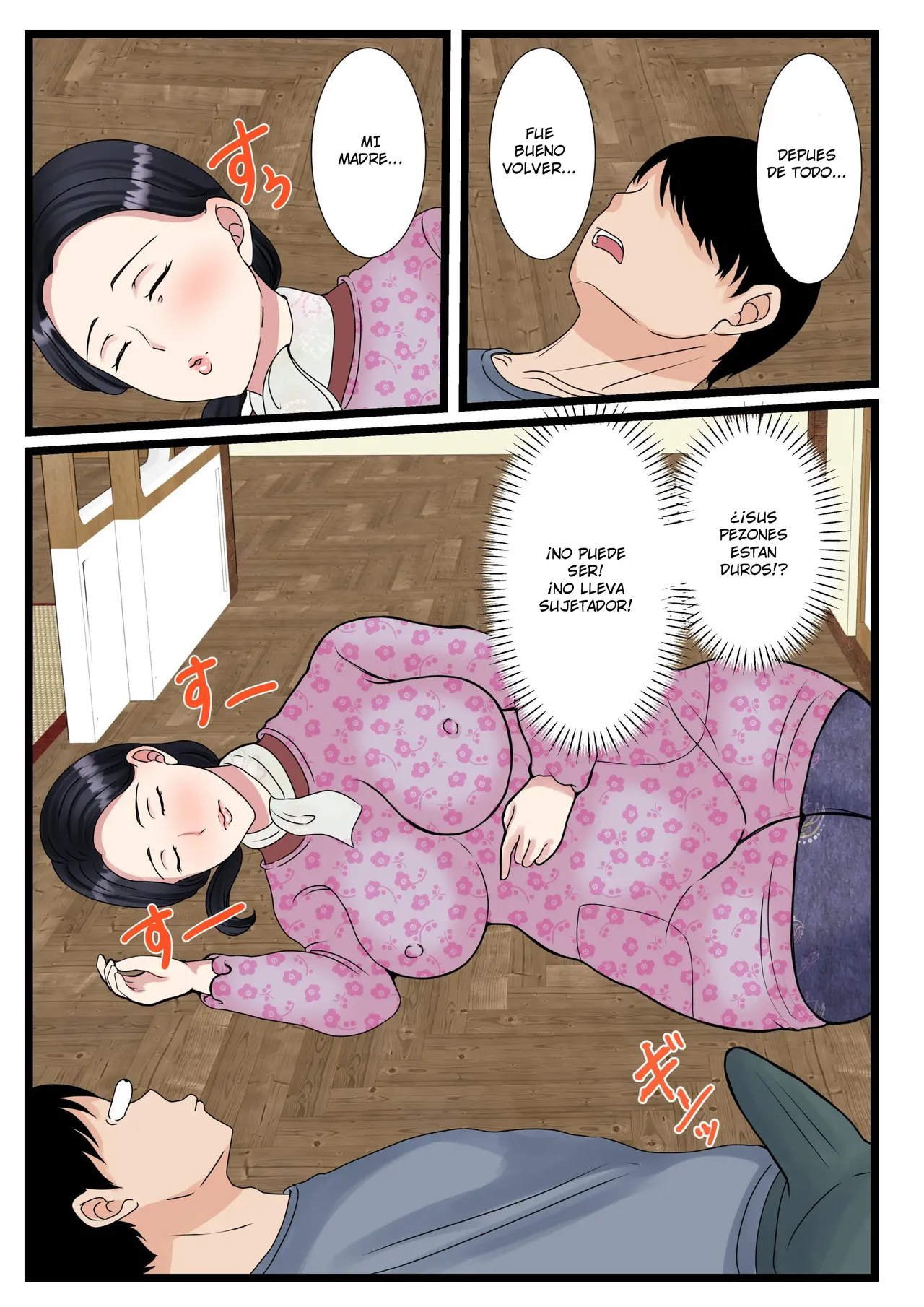 Musuko o Muramura sa Seru Inaka no Okaasan ~Haha no Furusato Ma Rei Ko wa Attakai~ | Una Madre Rural Pone Cachondo a su Hijo ~El Coño de mi Madre Está Caliente~ page 8 full