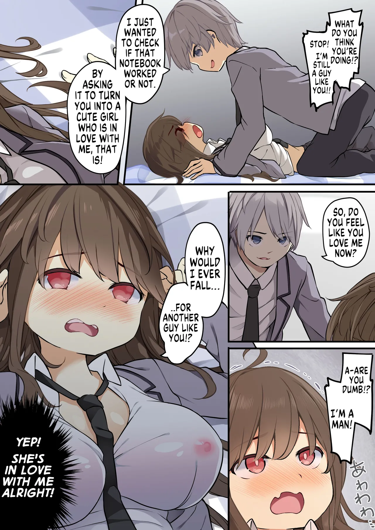 Yuujin o Ore no koto ga Daisuki na Onna no Ko ni Kaihen shitara Yandere-ka shite Ore Made Onna no Ko ni sareta Ken | How I was Turned Into a Girl by a Friend Whom I turned into a Chick Who's Madly in page 7 full