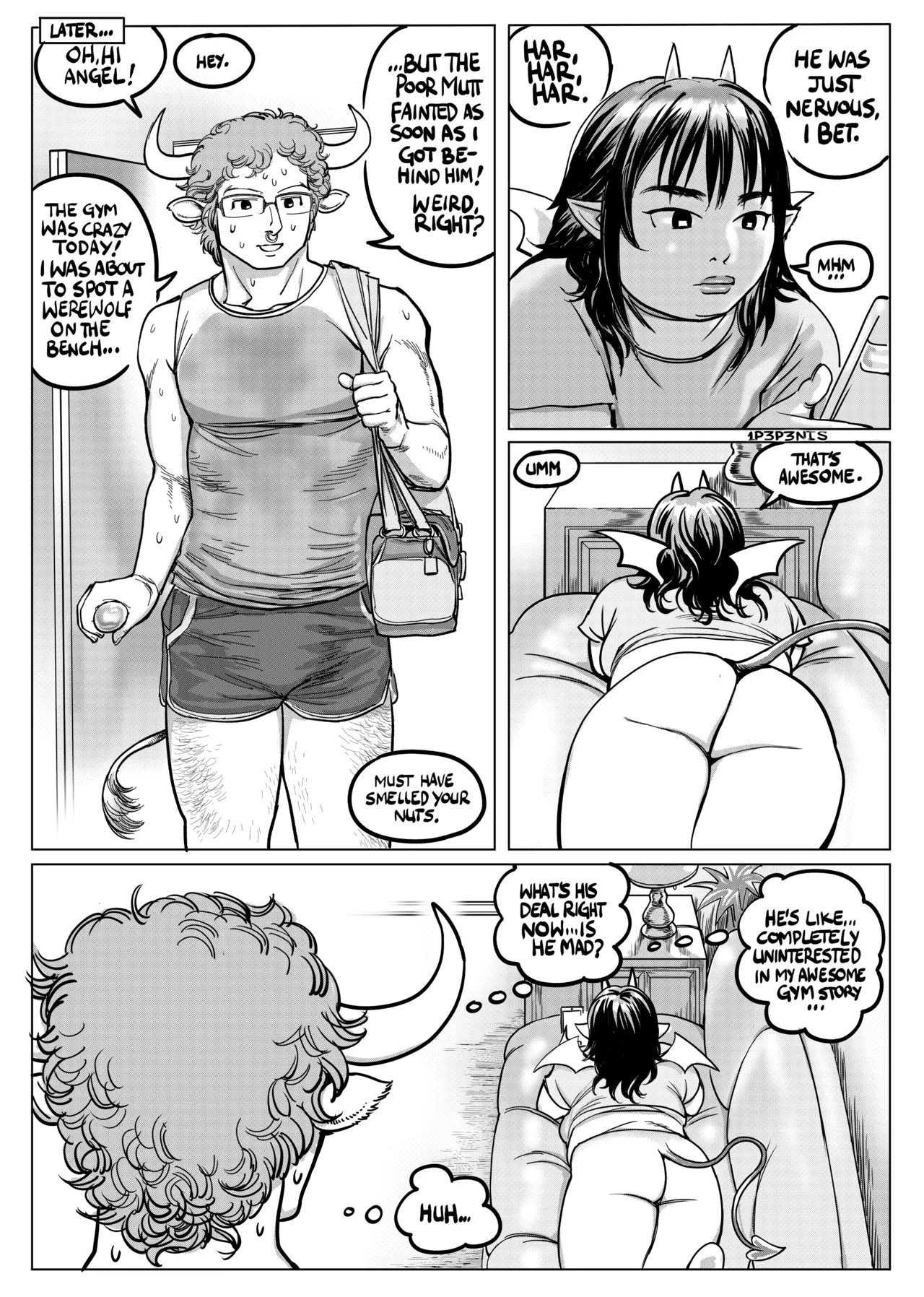 Angel and Hoagie in: FUCK ME, I DON'T CARE! page 8 full