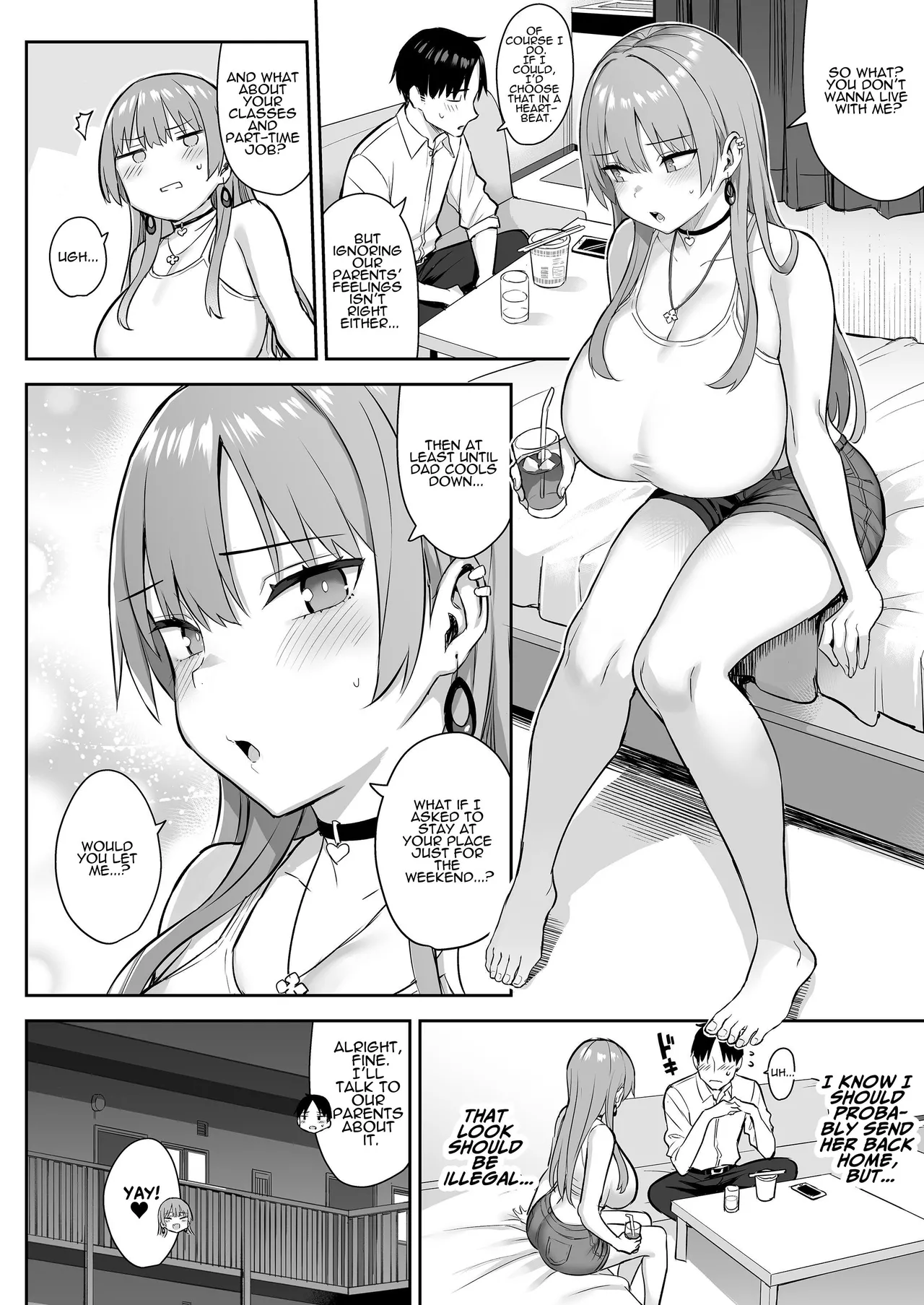 Moto InCha no Kyonyuu Yariman Imouto ga Erosugite, Onii-chan wa Mou...!! 4 | I Can't Handle My Former Bookworm Little Sister Now That She's a Slut!! 4 page 6 full