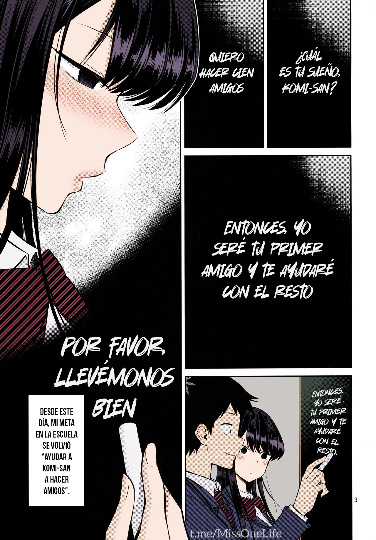 Komi-san wa, Binkan desu. | Komi-san Is Sensitive. | Komi-san es Sensible. page 2 full
