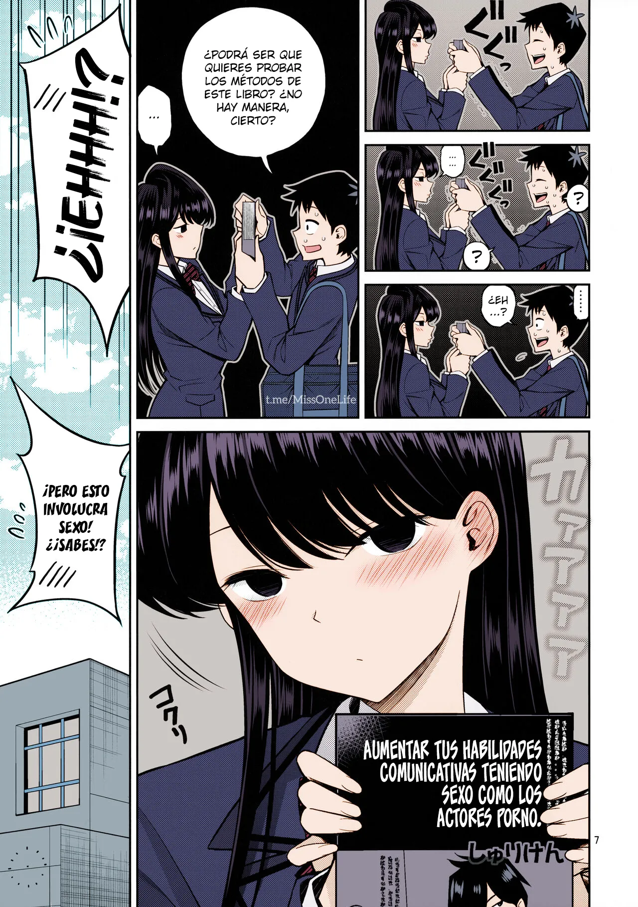 Komi-san wa, Binkan desu. | Komi-san Is Sensitive. | Komi-san es Sensible. page 5 full