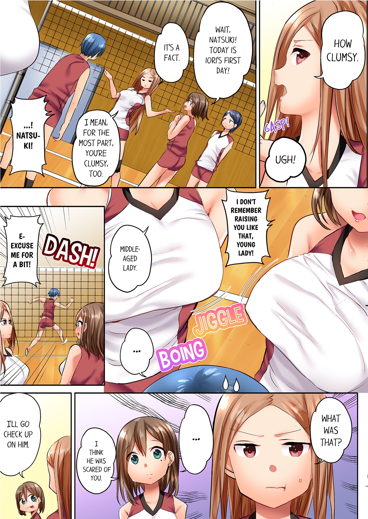 Hitozuma Volley-bu no Asedaku SEX ~Shower Abinagara Mitchaku Shichau? 1-4 | Married Women's Volleyball Club Sweaty Sex - We're Being Glued Together While Taking A Shower? 1-4 page 4 full