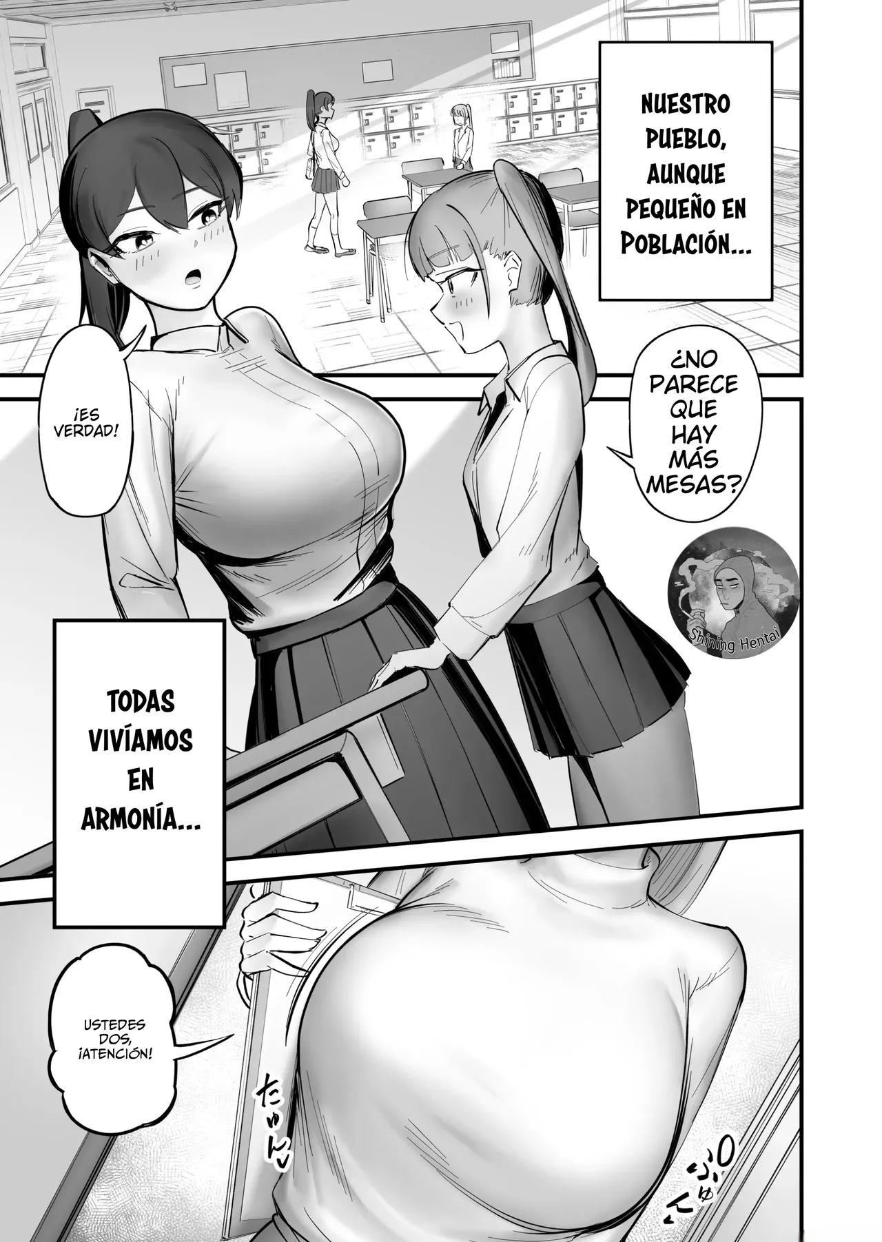 Nodoka na Inaka ni Futanari ga Kite Zenbu Bukkowareta Hanashi | Una Historia Sobre una Futanari que Llega a una Escuela Pacífica y lo aArruina Todo. page 3 full