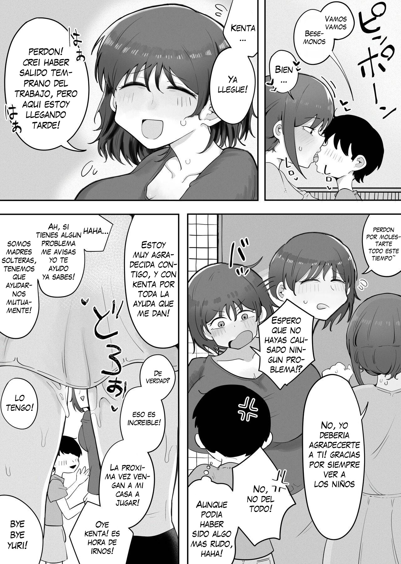 Kinshin to Rinjin Mama ni Naisho de Otonari no Komochi Mama to Dosukebe Ecchi Shitemasu | Estoy en una Relacion con mi Vecina sin que mi Mamá se Entere page 9 full