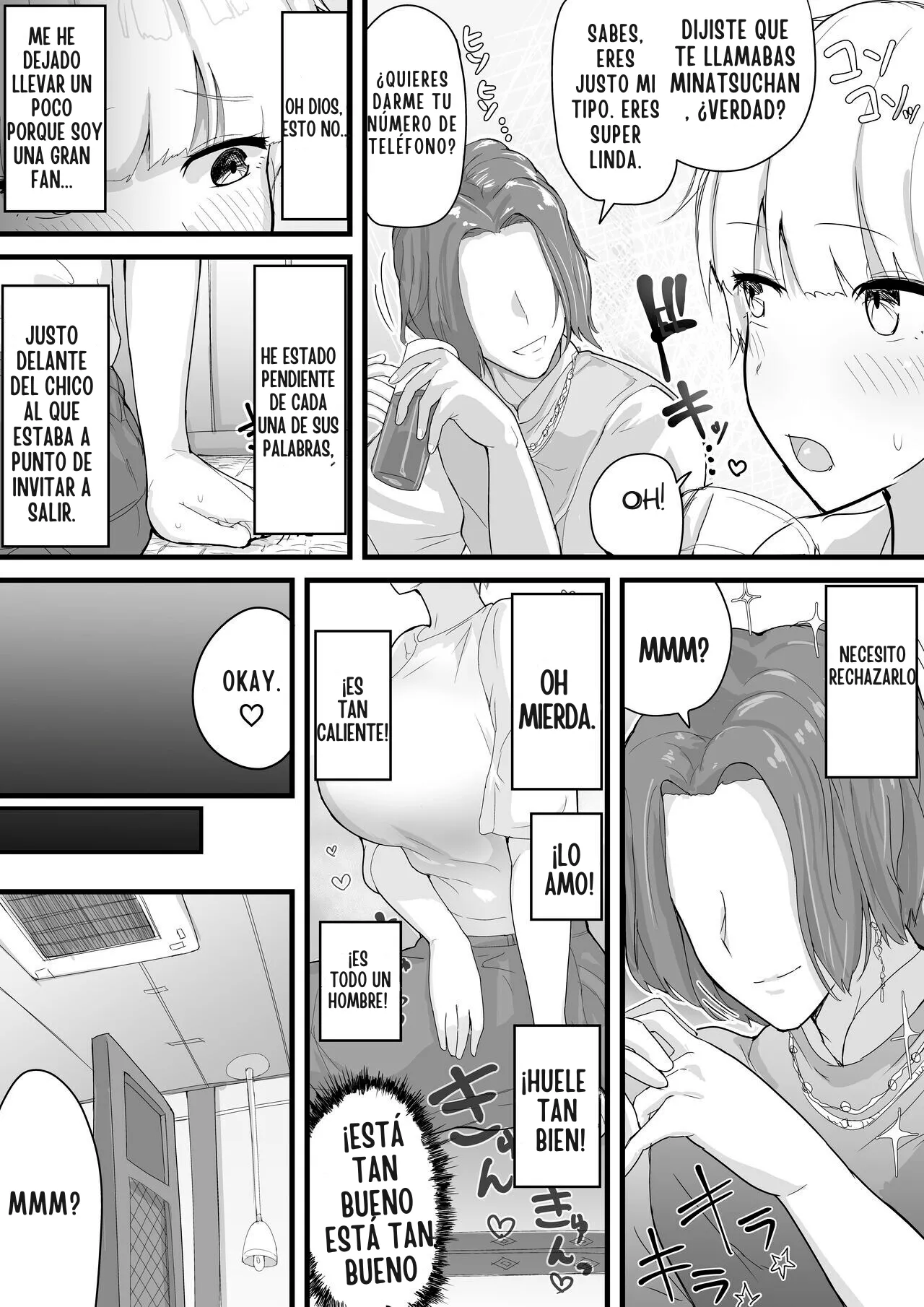 Dekachichi senpai, pottode no ikemen otoko  ni assari NTR | Mi Senpai Tetona se Vuelve una Facilota con un Hombre  Guapo page 8 full