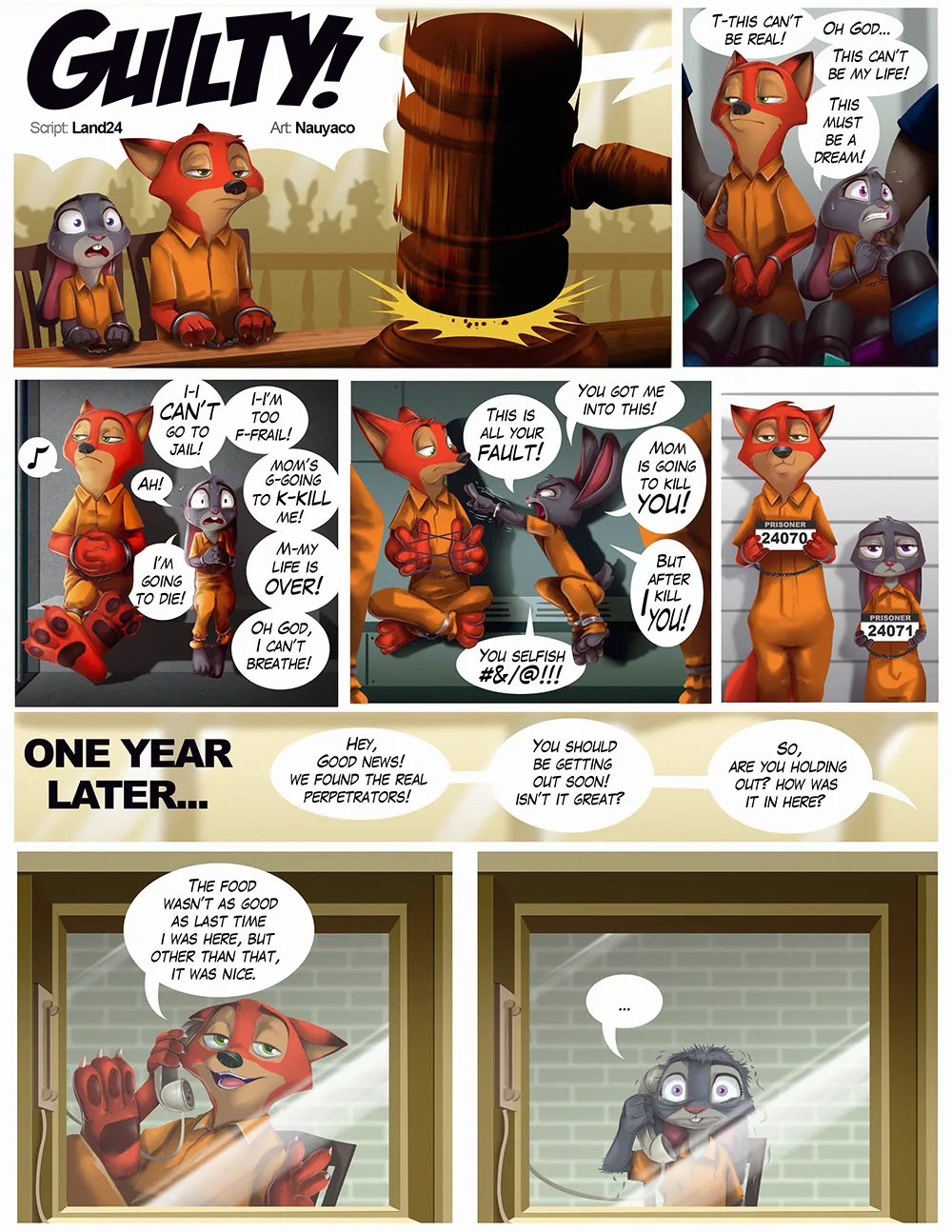 Guilty! Judy &amp; Nick Go to Jail page 1 full
