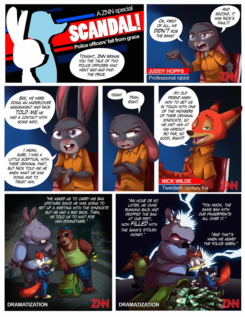 Guilty! Judy &amp; Nick Go to Jail page 3 full