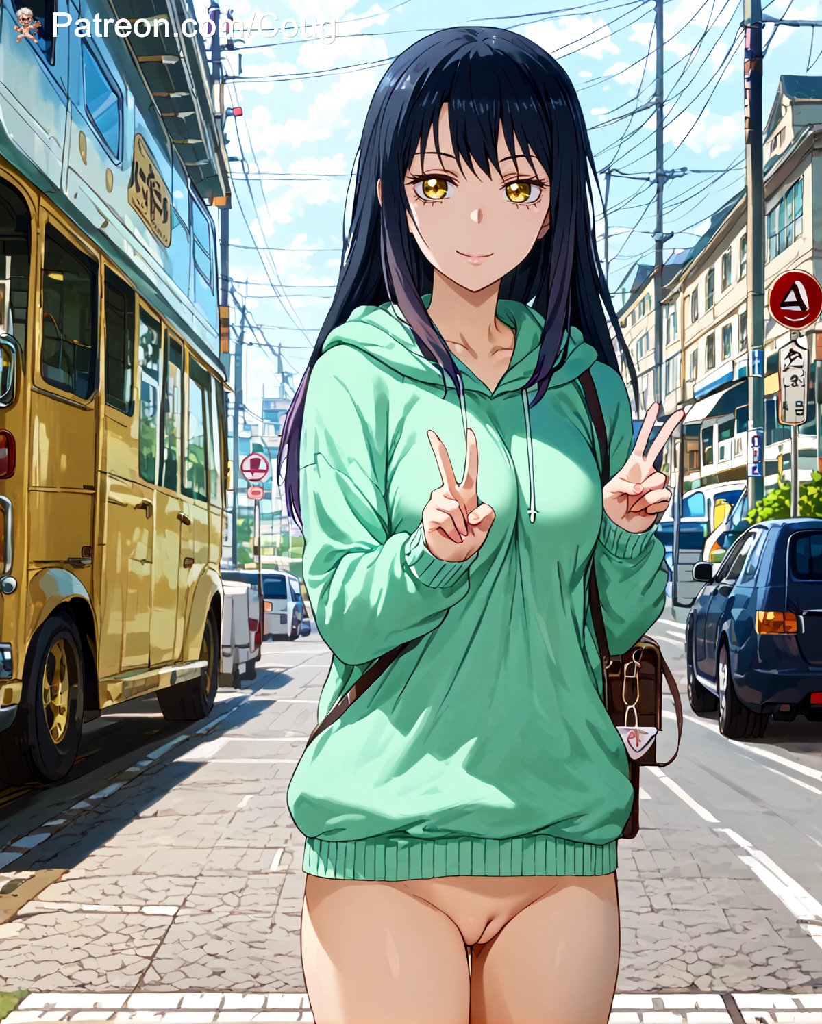 Miko Yotsuya hentai | Mieruko-chan fan art page 3 full