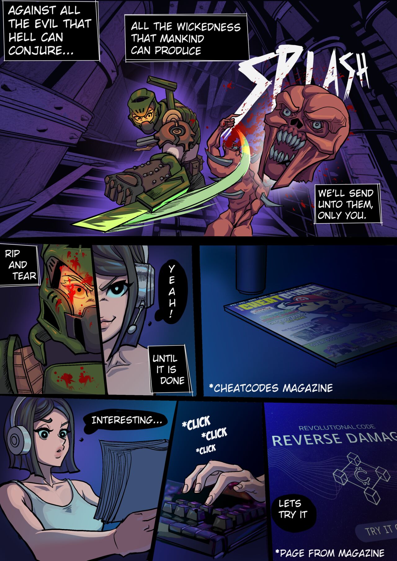 Doom Girl 1 page 2 full