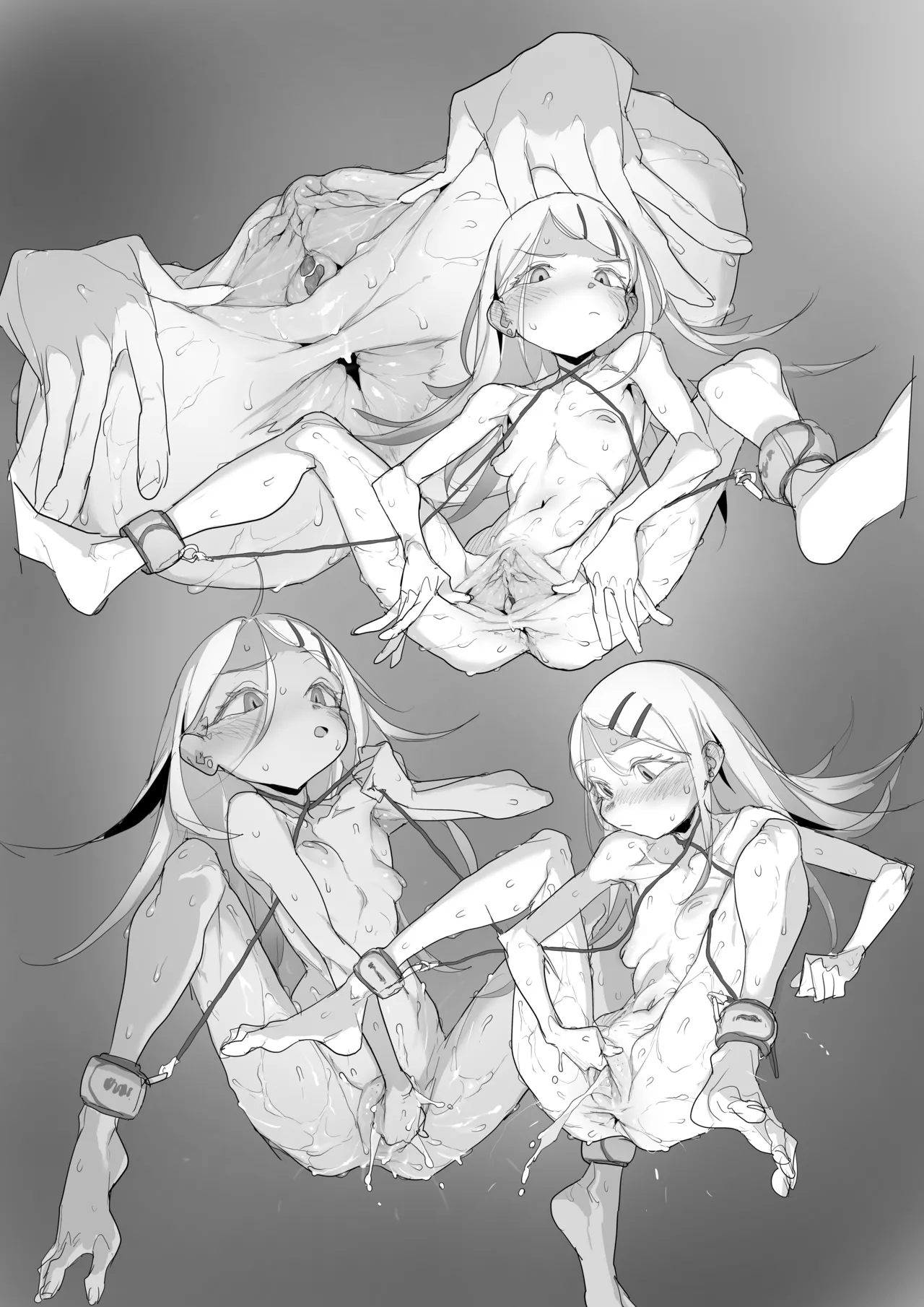 篠澤広のセルフ首絞めオナニーと子宮脱ちんぽ乳搾り page 10 full