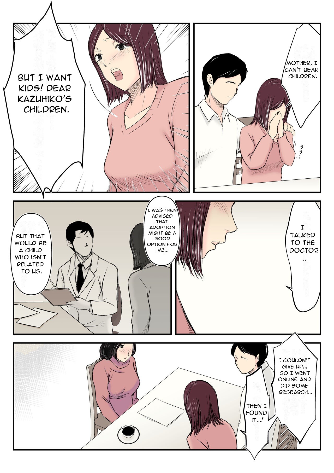 Dairi Shussan o Onegai Sare, Musume no Otto o Netotte Shimatta Inbo - A Lewd Mother who was Asked to be a Surrogate for Her Daughter and Ended up Sleeping with... page 7 full