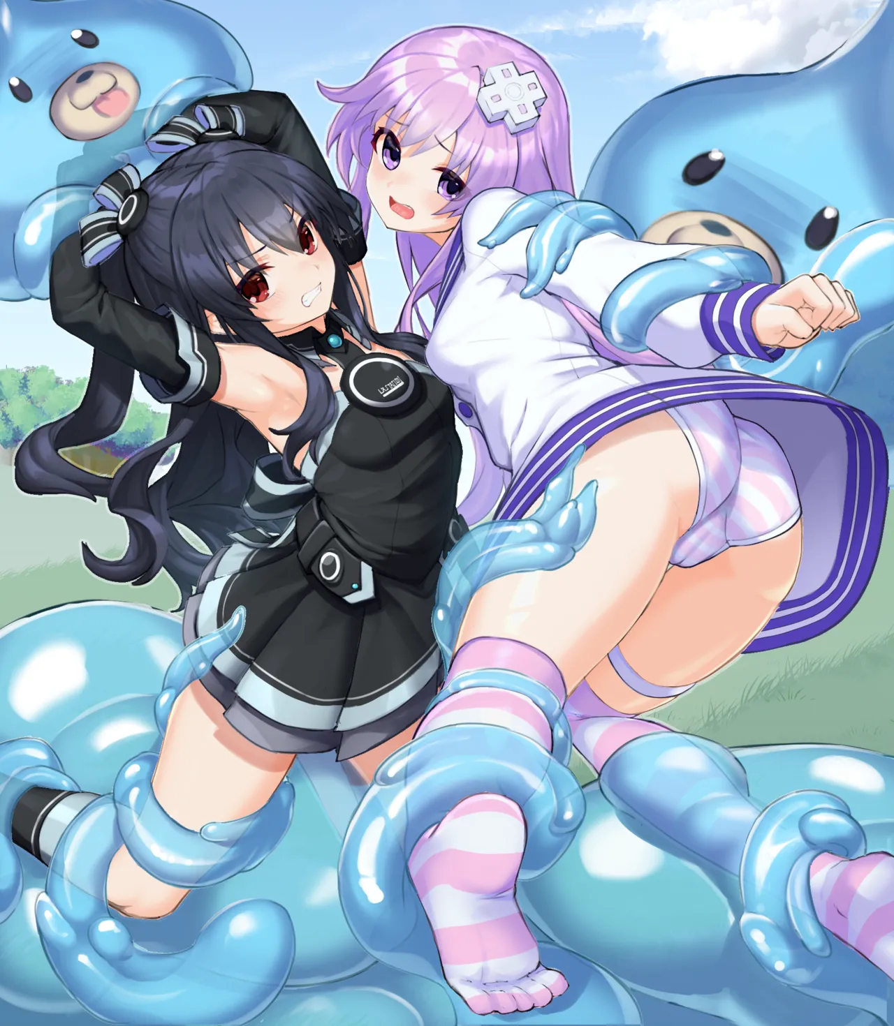 ユニとネプギアのスライム触手姦と page 2 full