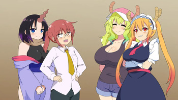 If Dragon Maid was a shotacon harem game and the shota went all the way cover