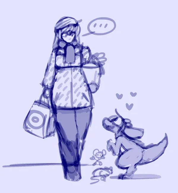 Human Sophie and Kobold Bee + Down the Rabbit Hole page 1 full