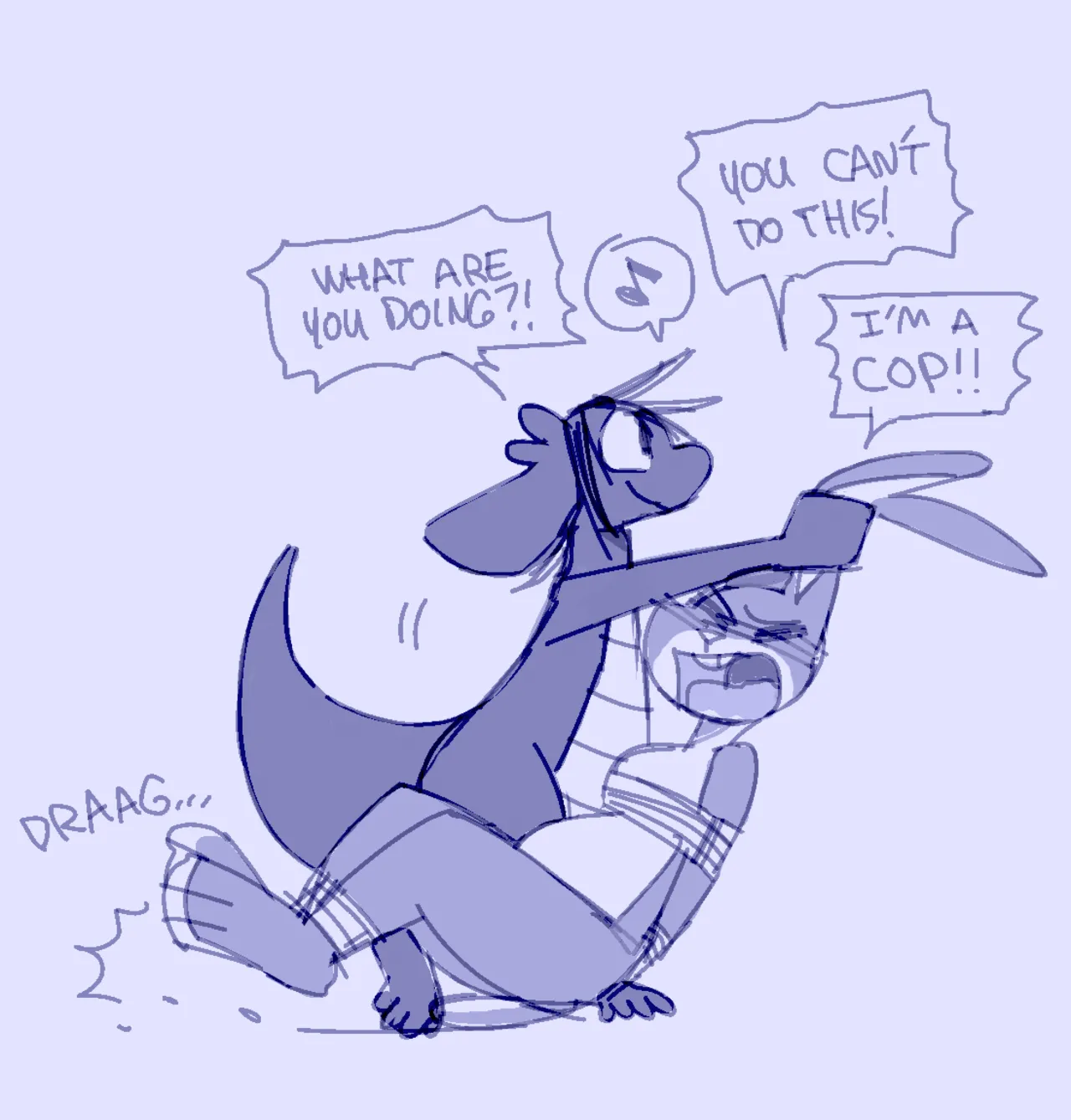 Human Sophie and Kobold Bee + Down the Rabbit Hole page 3 full