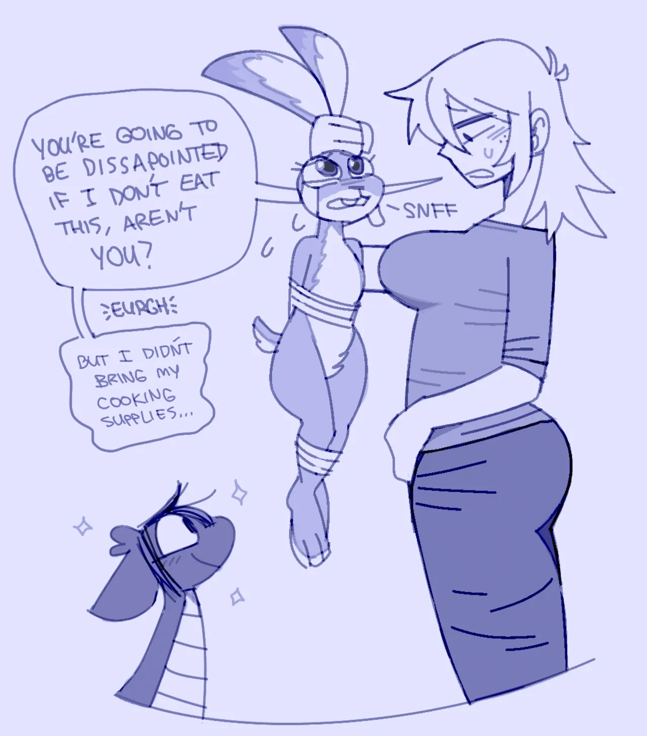 Human Sophie and Kobold Bee + Down the Rabbit Hole page 5 full