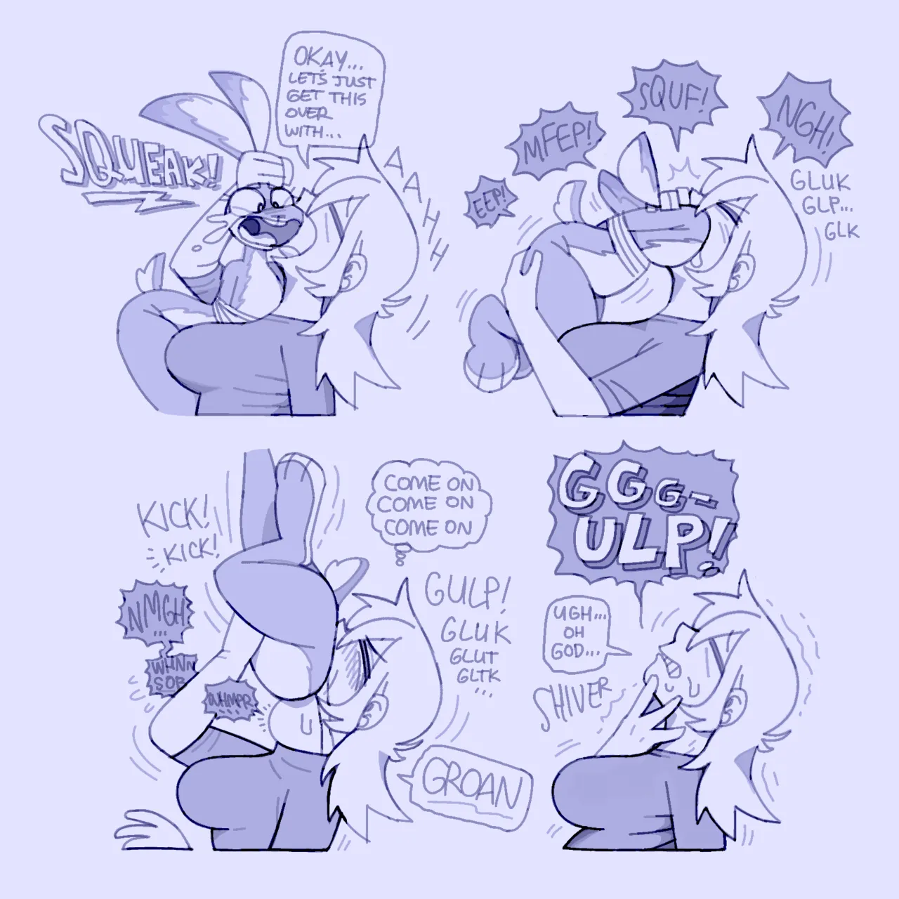 Human Sophie and Kobold Bee + Down the Rabbit Hole page 6 full