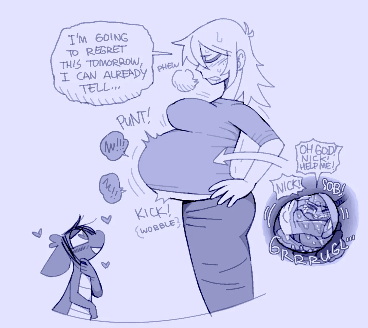 Human Sophie and Kobold Bee + Down the Rabbit Hole page 7 full