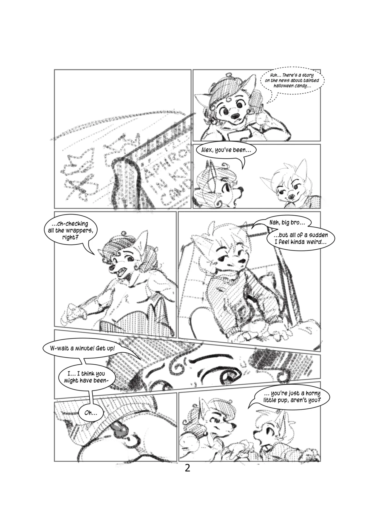 Halloween Sketch Comic page 2 full