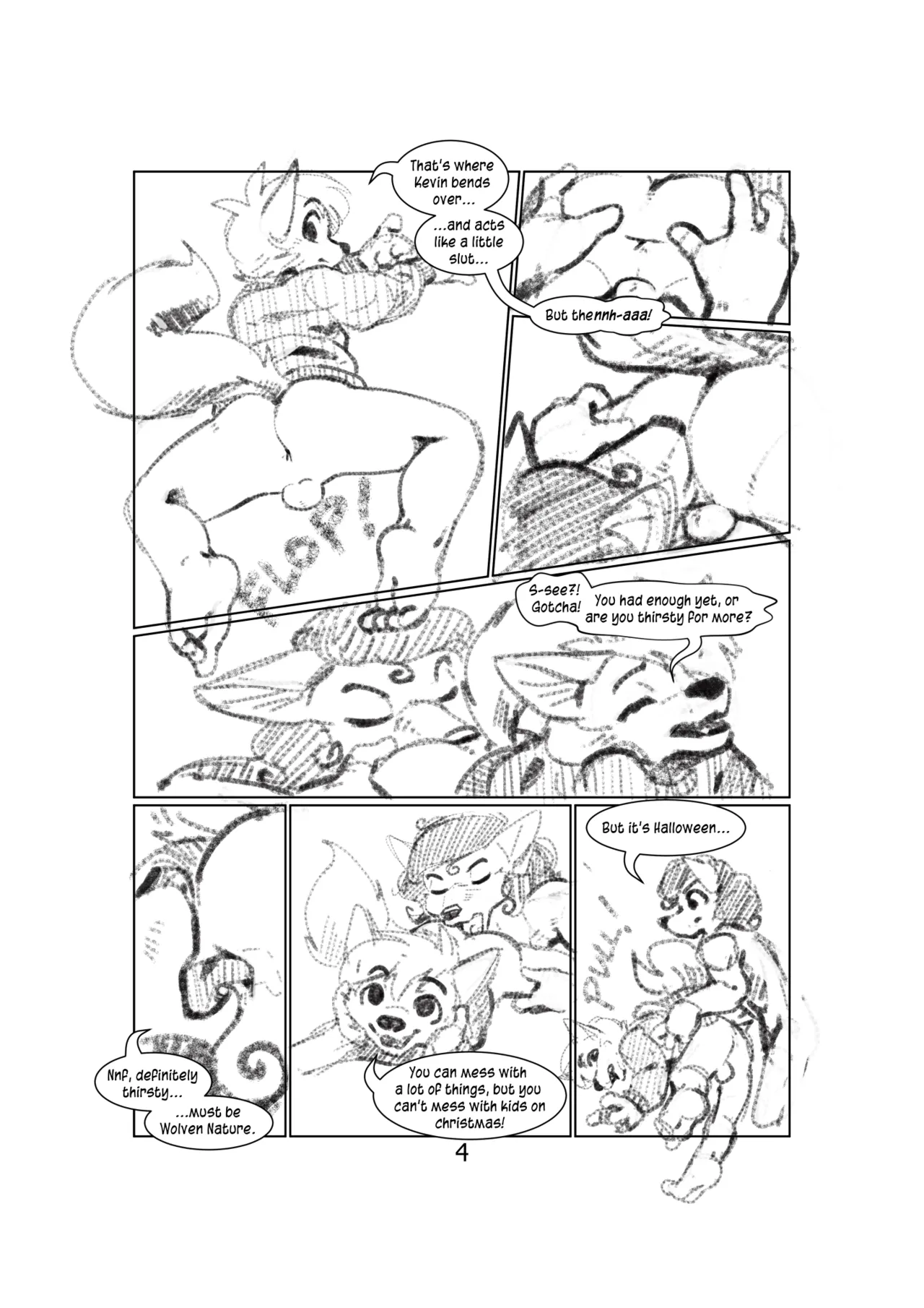 Halloween Sketch Comic page 4 full