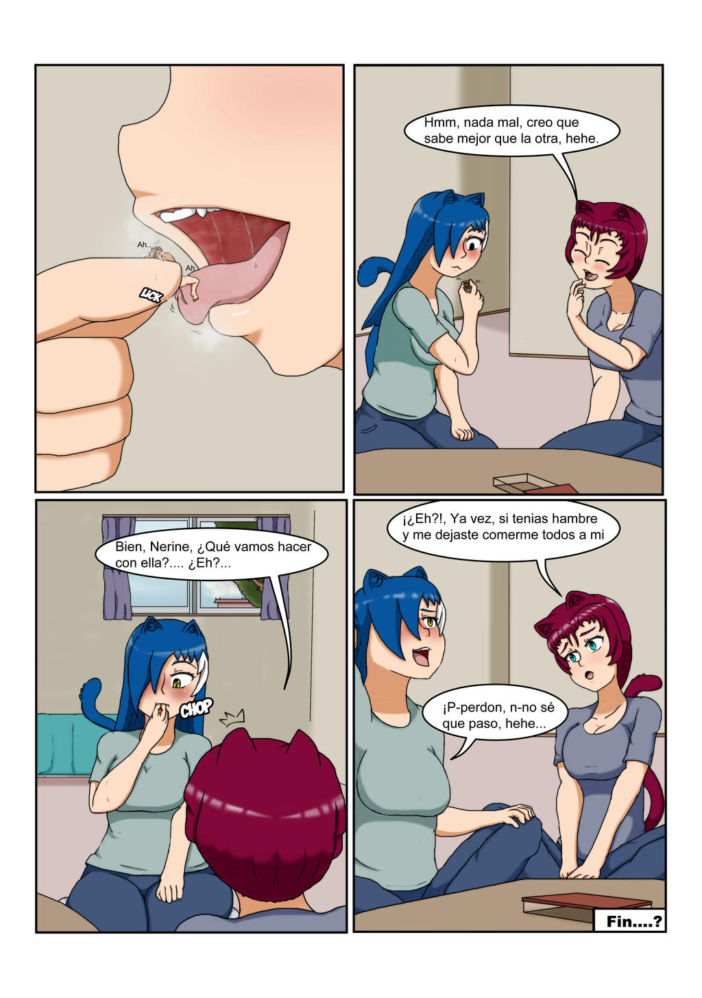 Hermanas Neko: Un momento pequeño entre Nerine y Sakura page 5 full