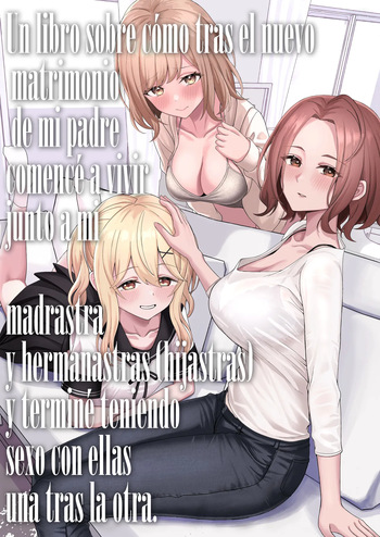Chichi no Saikon de Doukyo suru Koto ni Natta Gibo no Gijou Shimai to Kawarugawaru Sex shite shimatta Hon cover