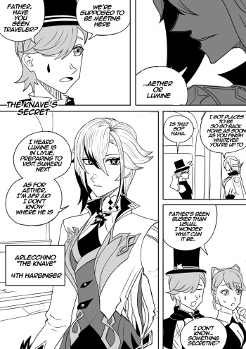 Aether x Arlecchino cover